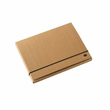 Box na dokumenty s gumou A4/20 mm, Přírodní