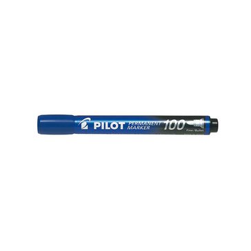 Popisovač permanentní Pilot 100, 1 mm, Modrý