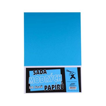 Papír kancelářský A4 80 g, 50 listů, Modrý