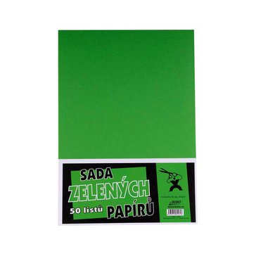 Papír kancelářský A4 80 g, 50 listů, Zelený