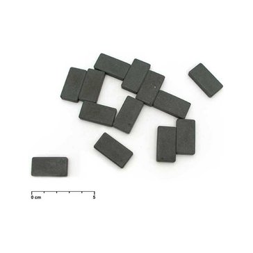 Magnet obdélníkový 15 x 28 mm, Šedý