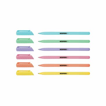 Pero kuličkové jednorázové K0 Pen Pastel 1 mm, Mix barev