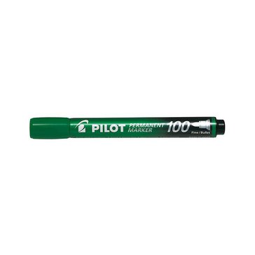 Popisovač permanentní Pilot 100, 1 mm, Zelený