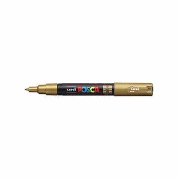 Popisovač akrylový POSCA PC-1M, hrot 0,7 mm, Zlatý