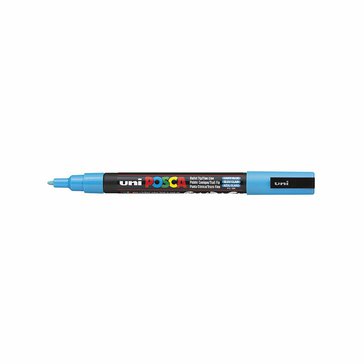 Popisovač akrylový POSCA PC-3M, hrot 0,9 - 1,3 mm, Světle modrý