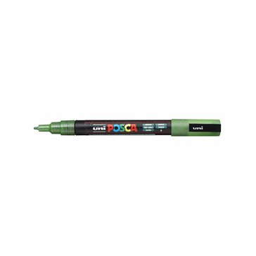 Popisovač akrylový POSCA PC-3M, hrot 0,9 - 1,3 mm, Zelený
