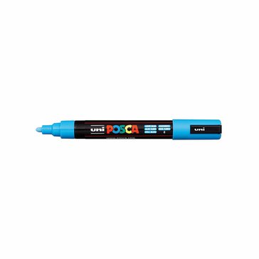 Popisovač akrylový POSCA PC-5M, hrot 2,5 mm, Světle modrý