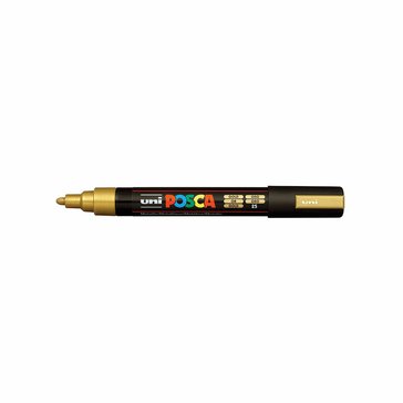 Popisovač akrylový POSCA PC-5M, hrot 2,5 mm, Zlatý