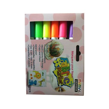 Popisovače na textil Marvy 560, 6 ks, Fluo
