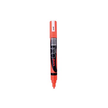Popisovač křídový na sklo UNI Chalk Marker 1,8 - 2,5 mm, Neonový oranžový