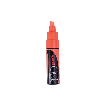 Popisovač křídový na sklo UNI Chalk Marker 8 mm, Neonový oranžový