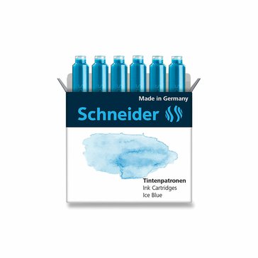 Bombičky inkoustové Schneider 6 ks, Ledově modré