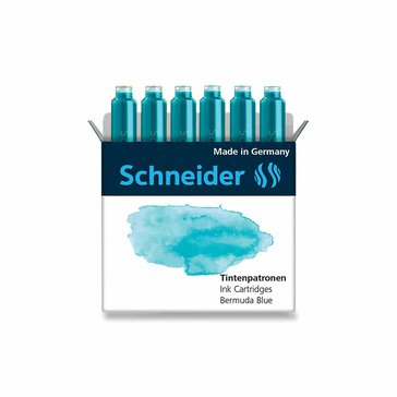 Bombičky inkoustové Schneider 6 ks, Oceánově modré