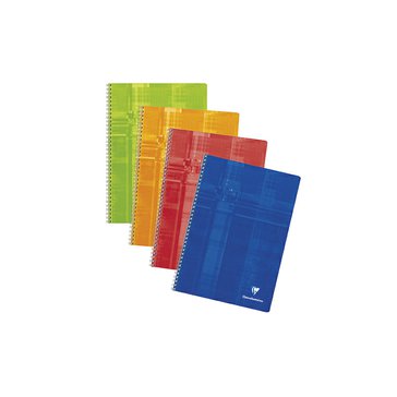 Blok spirálový Clairefontaine Metric A4 linka, 50 listů, Mix barev