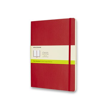 Zápisník Moleskine XL čistý, měkké desky, Červený