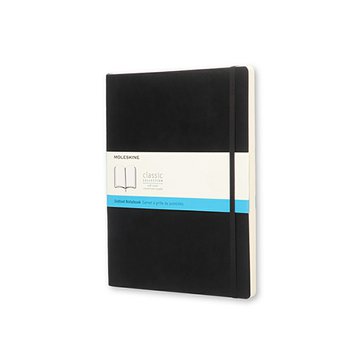 Zápisník Moleskine XL tečka, měkké desky, Černý