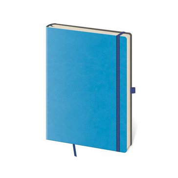 Zápisník Flexies Blue M tečky, 96 listů, Modrý
