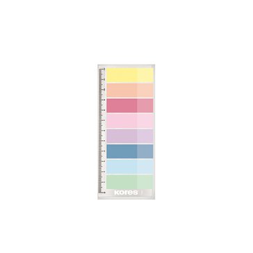 Index plastový Kores Pastel 45 x 12 mm, 25 listů, 8 barev