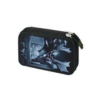 Penál školní Baagl 2-patrový prázdný Batman, Dark City