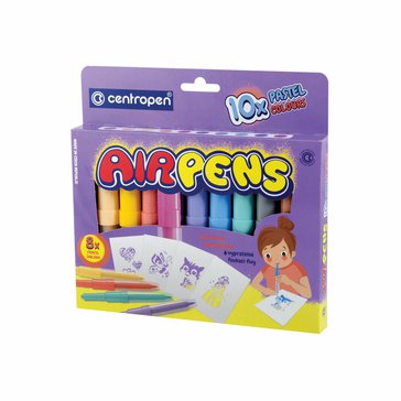 Fixy foukací Air Pens pastel, 10 ks