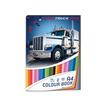 Papíry barevné 150 g 24 ks, Truck