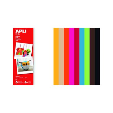 Filc APLI 210 x 297 mm, 10 ks, Mix barev
