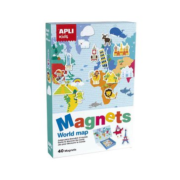 Hra edukační APLI s magnety, Mapa světa