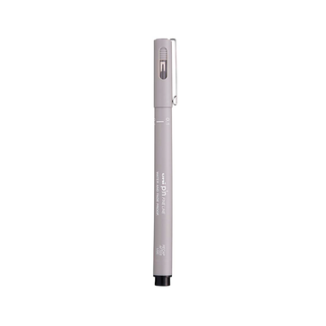 Popisovač technický vodostálý Uni-Ball PIN Fine Line 0,1 mm, Světle šedý