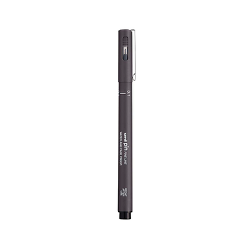 Popisovač technický vodostálý Uni-Ball PIN Fine Line 0,1 mm, Tmavě šedý