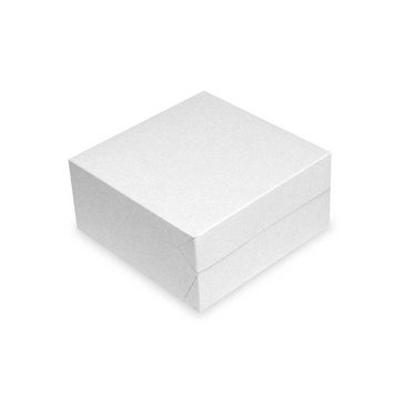 Krabice dortová střední 18 x 18 cm, Bílá