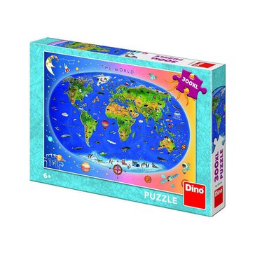 Puzzle DINO 300 ks, Dětská mapa