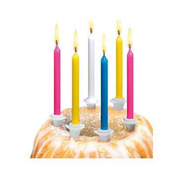 Svíčky dortové se stojánem 24 ks