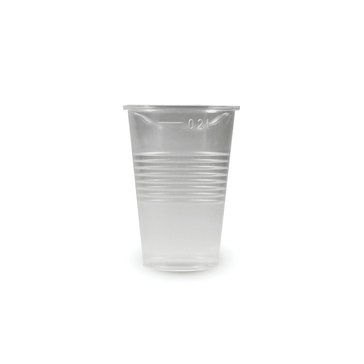 Kelímky plastové 200 ml, 15 ks, Čiré