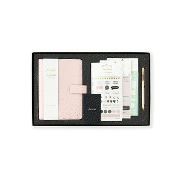 Sada dárková Diář Filofax osobní a pero kuličkové, Confetti
