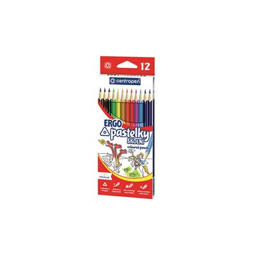 Pastelky trojhranné Centropen, 12 ks