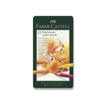 Pastelky umělecké Faber-Castell Polychromos, 12 ks