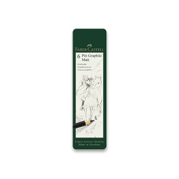 Tužky grafitové Faber-Castell Pitt Graphite Matt, 6 ks