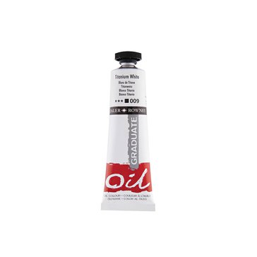 Barva olejová Daler Rowney Graduate Oil 38 ml, Bílá