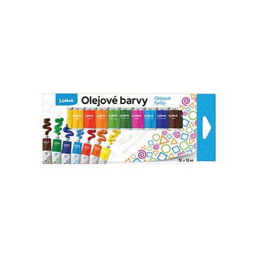 Barvy olejové LUMA 12 ml, 12 ks