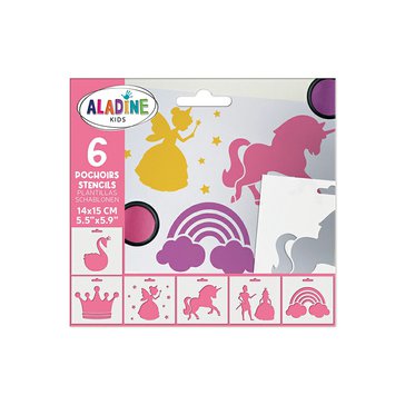 Šablony plastové Aladine 6 ks, Princezny