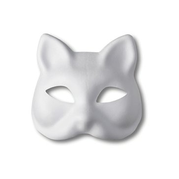Maska papírová 18 x 16 cm, Kočka