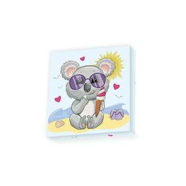 Malování diamantové Dotzies 22 x 22 cm, Koala se zmrzkou