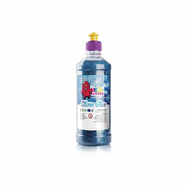 Lepidlo třpytivé PVA Megaslizoun 500 ml, Modré