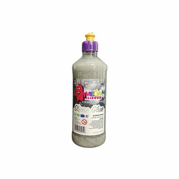 Lepidlo třpytivé PVA Megaslizoun 500 ml, Stříbrné