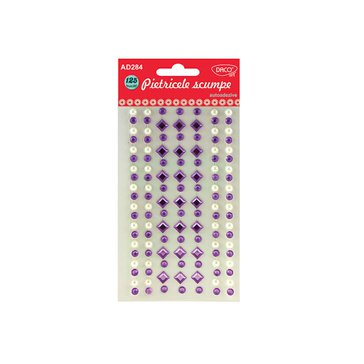 Kamínky samolepicí Daco 125 ks 184, Mix barev