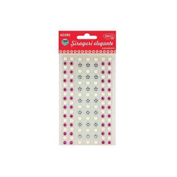 Kamínky samolepicí Daco 125 ks 284, Mix barev