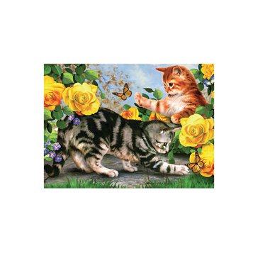 Malování podle čísel Royal Brush 30 x 40 cm, Koťata na zahradě